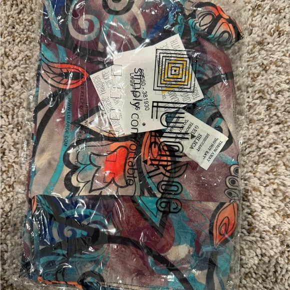 LuLaRoe Multicolor Abstract Leggings - Picture 1 of 5